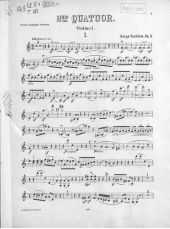 2-й квартет (С-dur) для 2-х скрипок, альта и виолончели