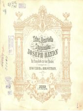 Trios, Quartette und Symphonien von Ioseph Haydn