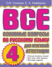 Все основные вопросы по русскому языку для итоговой аттестации. 4 класс