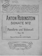 Sonate № 2 fur Pianoforte und Violoncell