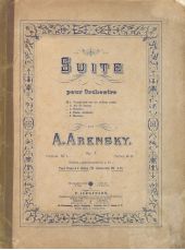 Suite pour orchestre par A. Arensky