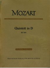 Quintett in D fur 2 Violinen, 2 Violen und Violoncello